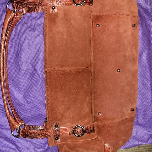 Furla all suede designer bag - Picture 1 of 8